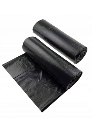 Worki na odpady czarne LDPE, 60L, 50szt/rol