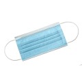 Maseczka chirurgiczna 3W z włókniny z gumką, niebieska, 50szt/kartonik