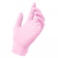Rękawice nitrylowe różowe 100szt/opak
