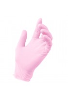 Rękawice nitrylowe różowe 100szt/opak