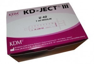 Strzykawka insulinowa KD-JECT III 1ml U40 z igłą nakładaną 29Gx1/2" / 0,33x12mm 100szt/op 831762