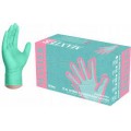 Rękawice nitrylowe MAXTER, zielone, PF 100szt/op